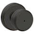 Schlage Bowery Privacy Door Knob Set with Decorative Greyson Trim Aged Bronze