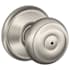 Schlage Georgian Privacy Door Knob Set Satin Nickel