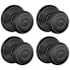 Schlage Georgian Privacy Door Knob Set - Pack of 4 Aged Bronze