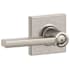 Schlage Latitude Privacy Door Lever Set with Collins Trim Satin Nickel
