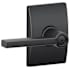 Schlage Latitude Privacy Door Lever Set with Decorative Century Trim Aged Bronze