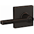Schlage Latitude Privacy Door Lever Set with Collins Trim Aged Bronze