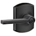 Schlage Latitude Privacy Door Lever Set with Decorative Greenwich Trim Aged Bronze
