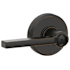 Schlage Latitude Privacy Door Lever Set with Decorative Greyson Trim Aged Bronze