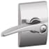Schlage Manhattan Privacy Door Lever Set with Decorative Century Trim Bright Chrome
