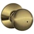 Schlage Orbit Privacy Door Knob Set Antique Brass