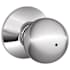 Schlage Orbit Privacy Door Knob Set Bright Chrome