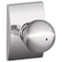 Schlage Orbit Privacy Door Knob Set with Decorative Century Trim Bright Chrome