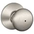 Schlage Plymouth Privacy Lock Door Knob Set Satin Nickel