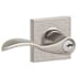 Schlage Accent Single Cylinder Keyed Entry Door Lever Set with Decorative Collins Trim Satin Nickel
