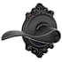 Schlage Accent Single Cylinder Keyed Entry Door Lever Set with Decorative Brookshire Trim Aged Bronze