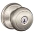 Schlage Andover Keyed Entry Door Knob Set Satin Nickel