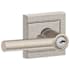 Schlage Broadway Single Cylinder Keyed Entry Door Lever Set with Decorative Upland Trim Satin Nickel