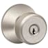 Schlage Bowery Keyed Entry Door Knob Set Satin Nickel