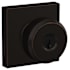 Schlage Bowery Single Cylinder Keyed Entry Door Knob Set with Decorative Collins Trim Aged Bronze