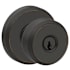 Schlage Bowery Keyed Entry Door Knob Set with Decorative Greyson Trim Aged Bronze