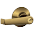 Schlage Elan Single Cylinder Keyed Entry Door Lever Set with Emergency Egress Antique Brass