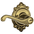 Schlage Flair Single Cylinder Keyed Entry Door Lever Set with Decorative Brookshire Trim Antique Brass