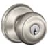 Schlage Georgian Keyed Entry Door Knob Set Satin Nickel