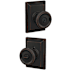 Schlage Custom Offerman Single Cylinder Keyed Entry Door Knob Set with Grandville Trim Aged Bronze