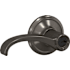 Schlage Custom Whitney Single Cylinder Keyed Entry Door Lever Set with Georgian Trim Black Stainless
