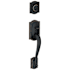 Schlage Camelot Single Cylinder Exterior Entrance Handleset from the F-Series Aged Bronze