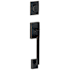 Schlage Century Single Cylinder Exterior Entrance Handleset from the F-Series Aged Bronze