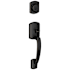 Schlage Greenwich Single Cylinder Keyed Entry Handleset from the F-Series - Exterior Only Aged Bronze