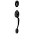 Schlage Plymouth Single Cylinder Exterior Entrance Handleset from the F-Series Aged Bronze