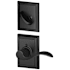 Schlage Accent Left Handed Single Cylinder Interior Pack with Decorative Addison Trim - Exterior Handleset Sold Separately Matte Black
