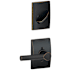 Schlage Broadway Single Cylinder Interior Pack with Decorative Century Trim - Exterior Handleset Sold Separately Aged Bronze