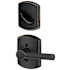 Schlage Broadway Single Cylinder Interior Pack with Decorative Greenwich Trim - Exterior Handleset Sold Separately Aged Bronze