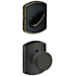 Schlage Bowery Single Cylinder Interior Pack with Decorative Greenwich Trim - Exterior Handleset Sold Separately Aged Bronze