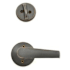 Schlage Elan Residential Single Cylinder Keyed Entry Interior Pack with Trim Aged Bronze