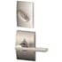 Schlage Latitude Single Cylinder Interior Pack with Decorative Century Trim - Exterior Handleset Sold Separately Satin Nickel