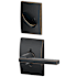 Schlage Latitude Single Cylinder Interior Pack with Decorative Century Trim - Exterior Handleset Sold Separately Aged Bronze