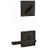 Schlage Latitude Lever Single Cylinder Keyed Entry Interior Pack with Collins Trim - Exterior Handleset Sold Separately Aged Bronze