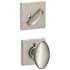 Schlage Sienna Single Cylinder Interior Pack with Decorative Collins Trim - Exterior Handleset Sold Separately Satin Nickel