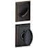 Schlage Siena Single Cylinder Interior Pack with Decorative Addison Trim - Exterior Handleset Sold Separately Aged Bronze