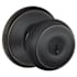 Schlage Georgian Storeroom Door Knob Set Aged Bronze