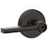 Schlage Latitude Single Cylinder Keyed Entry Storeroom Door Lever Set with Decorative Greyson Trim Aged Bronze
