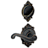 Schlage Flair Right Handed One-Sided Dummy Interior Pack with Brookshire Trim - Exterior Handleset Sold Separately Aged Bronze