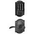 Schlage Encode WiFi Enabled Electronic Keypad Deadbolt and Accent Lever Set with Camelot Trim Matte Black