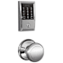Schlage Encode WiFi Enabled Electronic Keypad Deadbolt with Century Trim and Andover Knob Set Bright Chrome