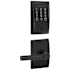 Schlage Encode WiFi Enabled Electronic Keypad Deadbolt and Broadway Lever Set with Century Trim Matte Black