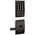 Schlage Encode WiFi Enabled Electronic Keypad Deadbolt and Broadway Lever Set with Century Trim Aged Bronze