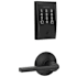 Schlage Encode WiFi Enabled Electronic Keypad Deadbolt with Century Trim and Latitude Lever Set Matte Black