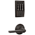 Schlage Encode WiFi Enabled Electronic Keypad Deadbolt with Century Trim and Latitude Lever Set Aged Bronze