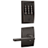Schlage Encode WiFi Enabled Electronic Keypad Deadbolt and Latitude Lever Set with Century Trim Aged Bronze
