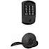 Schlage Encode Greenwich Electronic Keyless Entry Deadbolt Combo Pack with Accent Interior Lever and Decorative Plymouth Trim Matte Black